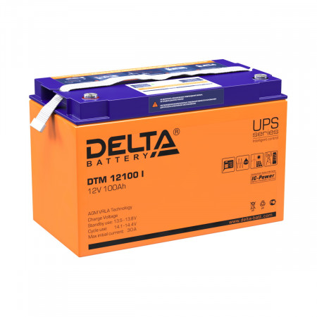Аккумуляторная батарея Delta DTM 12100 I (100 А/ч / 12v)