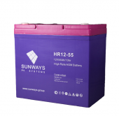 Аккумуляторная батарея HR 12-55  (55 А/ч / 12v)