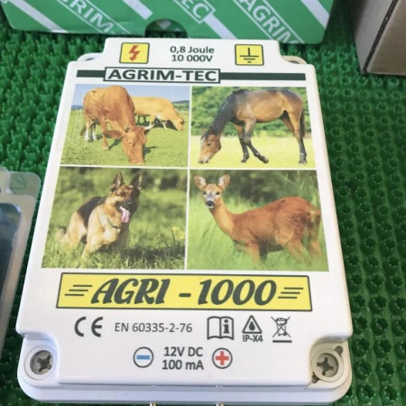 Электропастух AGRI 1000 / 0,8 Дж / 0,6 Дж / 8 км / 12V,220V Электропастух AGRI 1000 / 0,8 Дж / 0,6 Дж / 8 км / 12V,220V