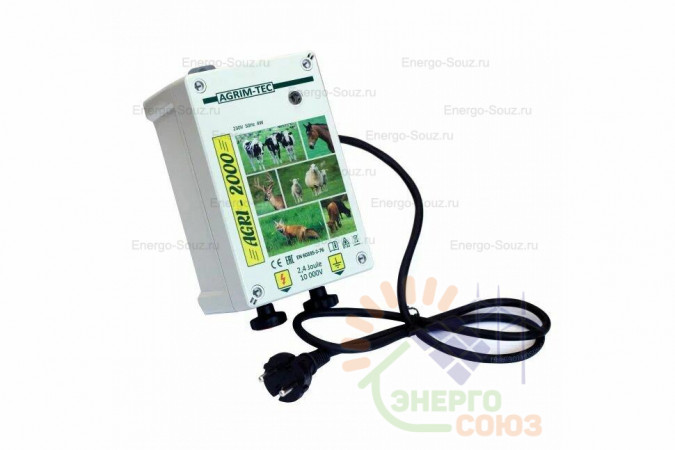 Электропастух AGRI 2000 / 2,4 Дж / 1,6 Дж / 35 км / 220 V