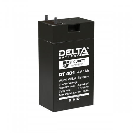 Аккумуляторная батарея Delta DT 401  (1 А/ч / 4v)