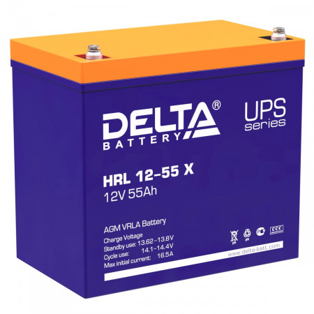 Аккумуляторная батарея Delta HRL 12-55  (55 А/ч / 12v)