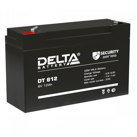 Аккумуляторная батарея Delta DT 612  (12 А/ч / 6v)