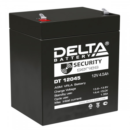 Аккумуляторная батарея Delta DT 12045  (4.5 А/ч / 12v)